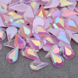 Cotton Candy Tear Drop Rhinestones