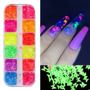 Glow in the Dark Butterfly Flakes