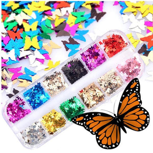 Holographic Butterfly Flakes C