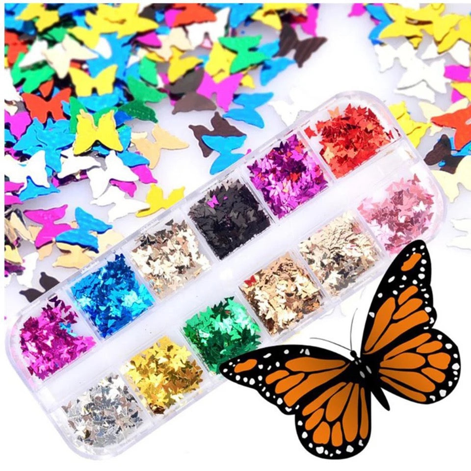 Holographic Butterfly Flakes C